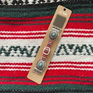 Silver, Turquoise and Serape Apple Watch Band NWT